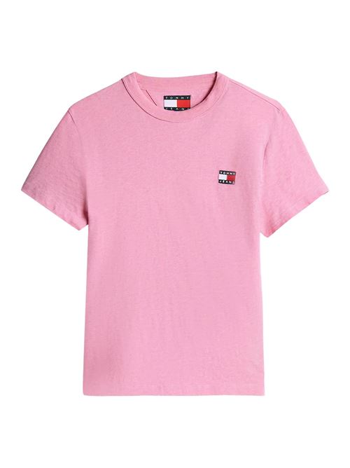 T-shirt donna rosa in cotone Tommy Jeans | DW0DW20153TVW